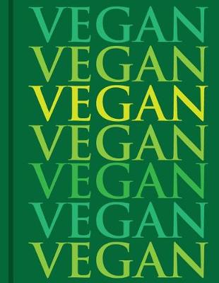 Book cover for Vegan Composition Notebook Journal