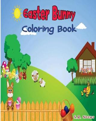 Book cover for Easter Bunny Coloring Book