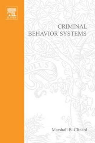 Cover of Criminal Behavior Systems