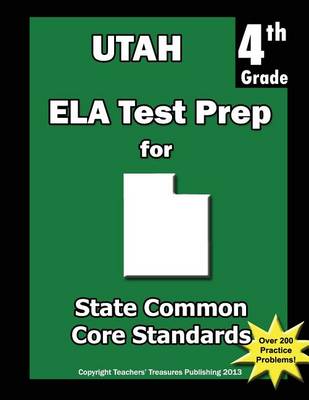 Book cover for Utah 4th Grade ELA Test Prep