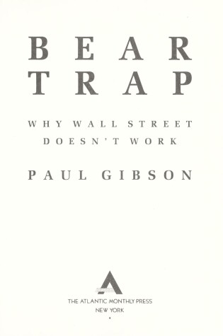 Cover of Bear Trap