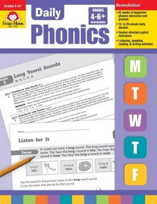 Book cover for Daily Phonics, Grade 4 - 6 + Teacher Edition