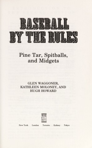 Book cover for Baseball by the Rules