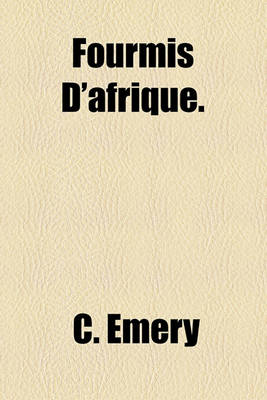 Book cover for Fourmis D'Afrique.