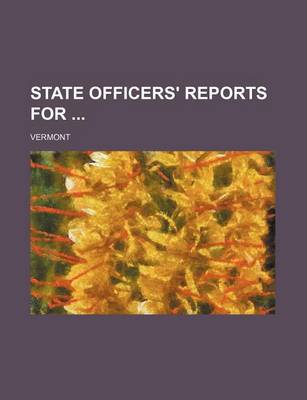 Book cover for State Officers' Reports for