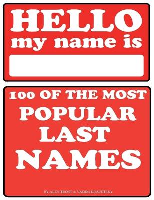 Book cover for 100 of the Most Popular Last Names