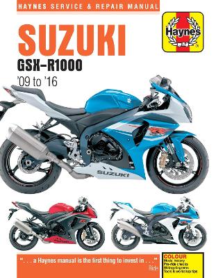 Book cover for Suzuki GSX-R1000 (09 - 16) Haynes Repair Manual