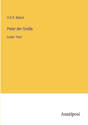 Book cover for Peter der Große