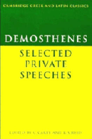 Cover of Demosthenes: Selected Private Speeches
