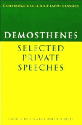 Book cover for Demosthenes: Selected Private Speeches