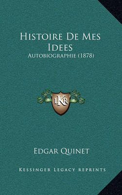 Book cover for Histoire de Mes Idees