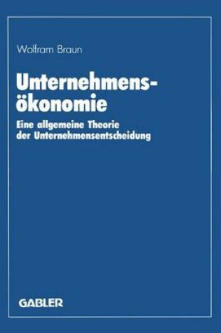 Cover of Unternehmensökonomie