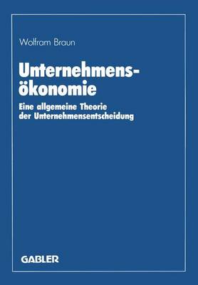 Book cover for Unternehmensökonomie