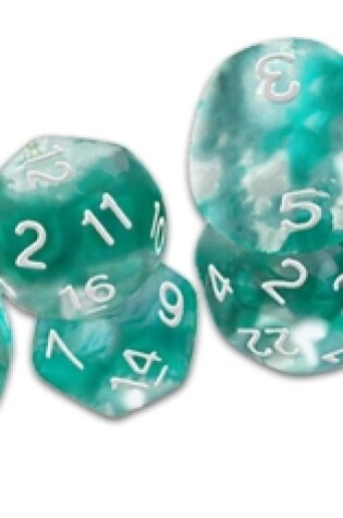 Cover of Thracian Azure Swirl Dice - DCC Funky 7-set