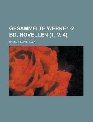 Book cover for Gesammelte Werke (1, V. 4)