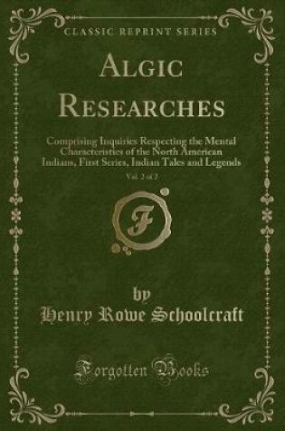 Cover of Algic Researches, Vol. 2 of 2