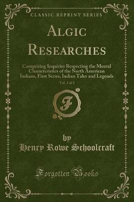Book cover for Algic Researches, Vol. 2 of 2