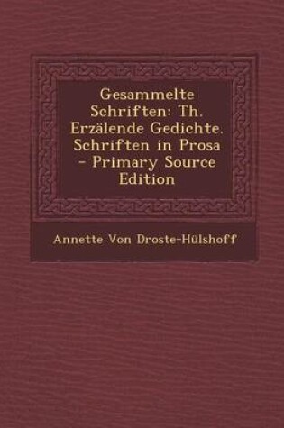 Cover of Gesammelte Schriften