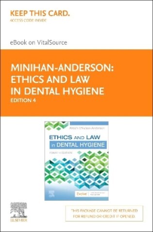 Cover of Ethics and Law in Dental Hygiene - Elsevier eBook on Vitalsource (Retail Access Card)