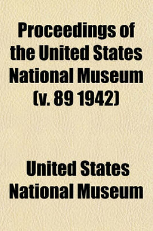 Cover of Proceedings of the United States National Museum (V. 89 1942)