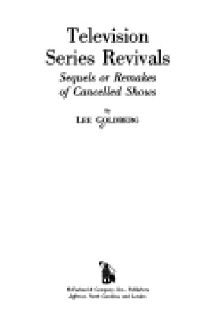 Cover of Television Series Revivals