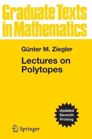 Cover of Lectures on Polytopes