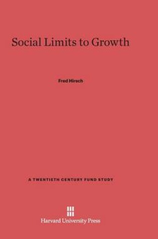 Cover of Social Limits to Growth