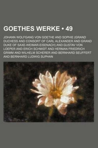 Cover of Goethes Werke (49)