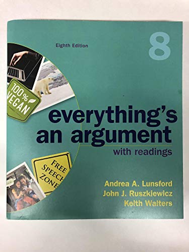 Book cover for High School Version for Everything's an Argument with Readings