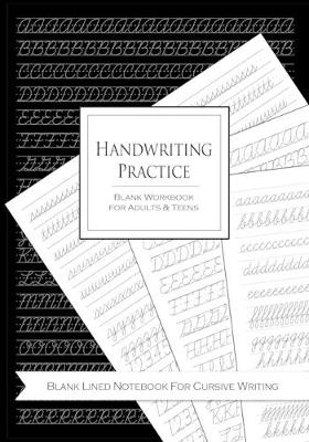 Book cover for Handwriting Practice Blank Workbook for Adults and Teens