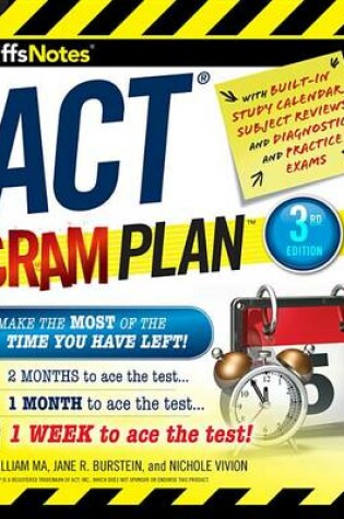 Cover of Cliffsnotes ACT Cram Plan, 3rd Edition