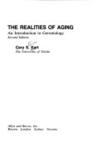 Cover of Realities of Aging