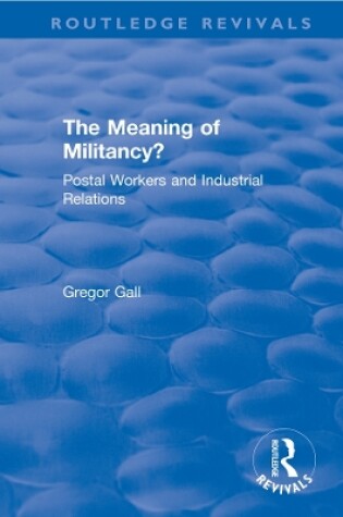 Cover of The Meaning of Militancy?