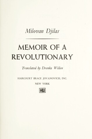 Cover of Memoir of a Revolutionary