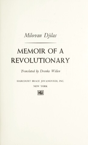 Book cover for Memoir of a Revolutionary