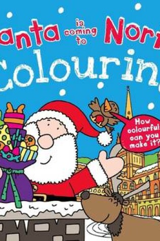 Cover of Santa is Coming to Norfolk Colouring Book