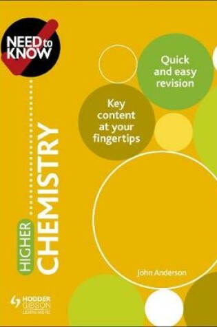 Cover of Need to Know: Higher Chemistry