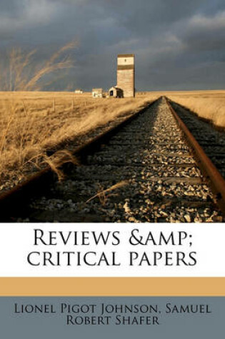 Cover of Reviews & Critical Papers