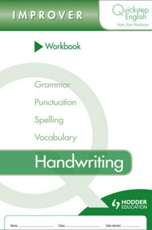Cover of Quickstep English Workbook Handwriting Improver Stage