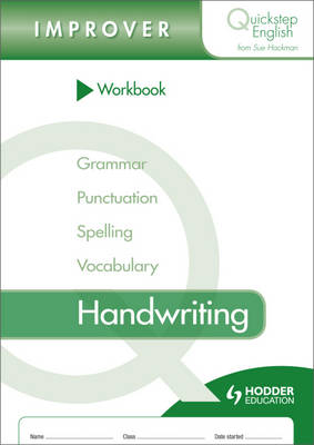 Book cover for Quickstep English Workbook Handwriting Improver Stage