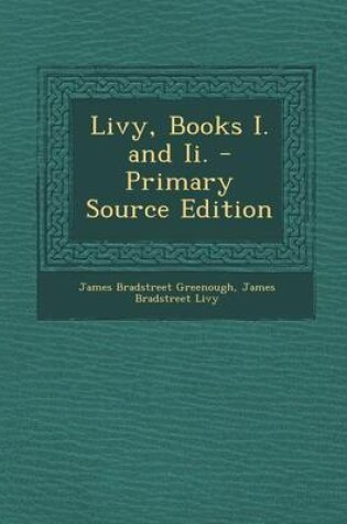 Cover of Livy, Books I. and II.