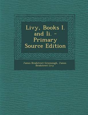 Book cover for Livy, Books I. and II.