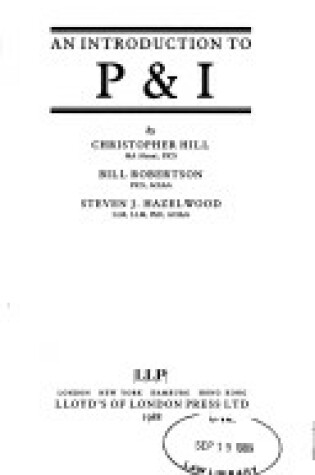 Cover of An Introduction to P & I