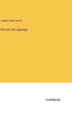 Book cover for Oeuvres de Lagrange