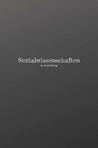 Cover of Sozialwissenschaften in Ausbildung