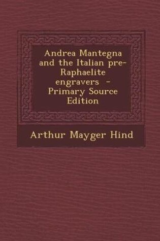 Cover of Andrea Mantegna and the Italian Pre-Raphaelite Engravers