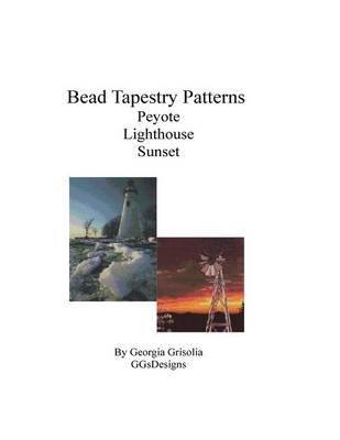 Book cover for Bead Tapestry Patterns Peyote Lighthouse Sunset