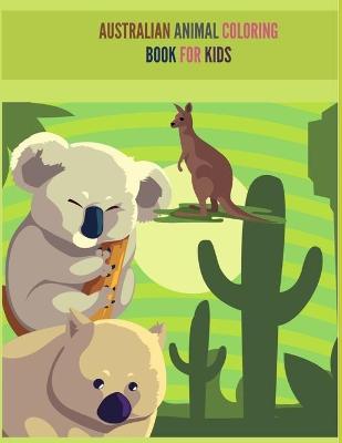 Book cover for Australian Animal Coloring Book for kids