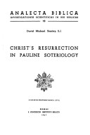 Book cover for Christ's Resurrection in Pauline Soteriology