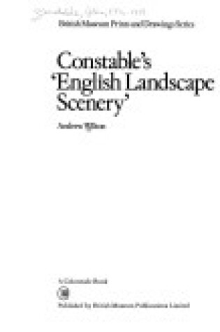 Cover of Constable's English Landscape Scenery